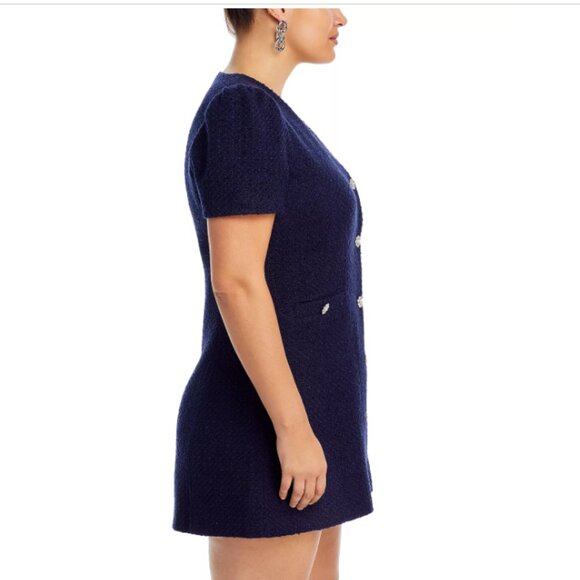 $128 AQUA Tweed Dress -100% Bloomingdales  Exclusive - Picture 2 of 9